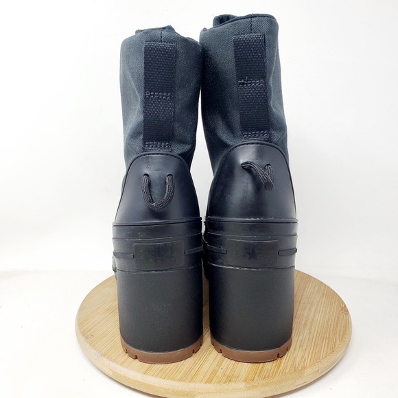 Converse Chuck Taylor All Star De Lux Heel Shoes Womens 8 Black Lug Hi Sneaker - Picture 10 of 15